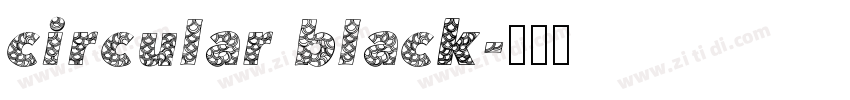 circular black字体转换